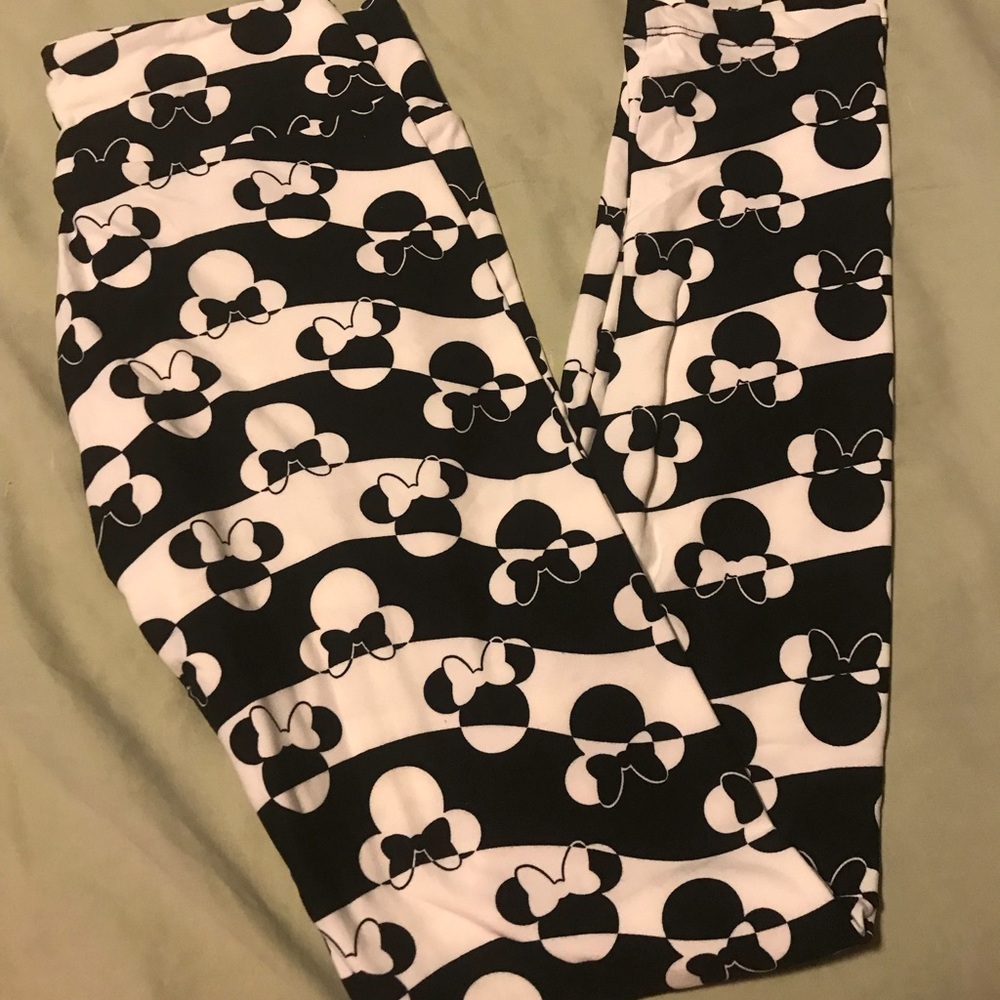 Lularoe Disney Minnie Mouse leggings sz OS NWOT